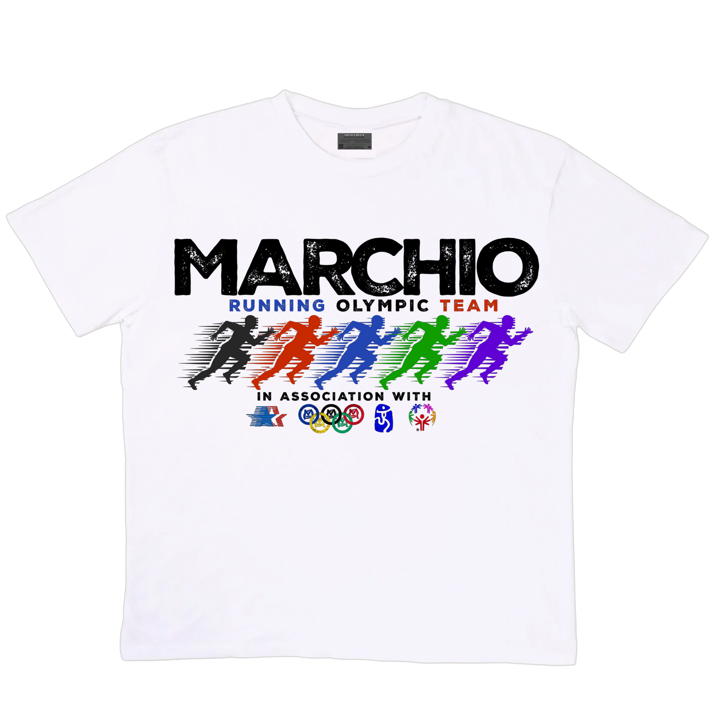 Kids Olympic Running Team. Tee [White]