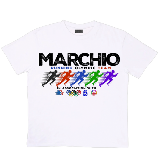 Kids Olympic Running Team. Tee [White]