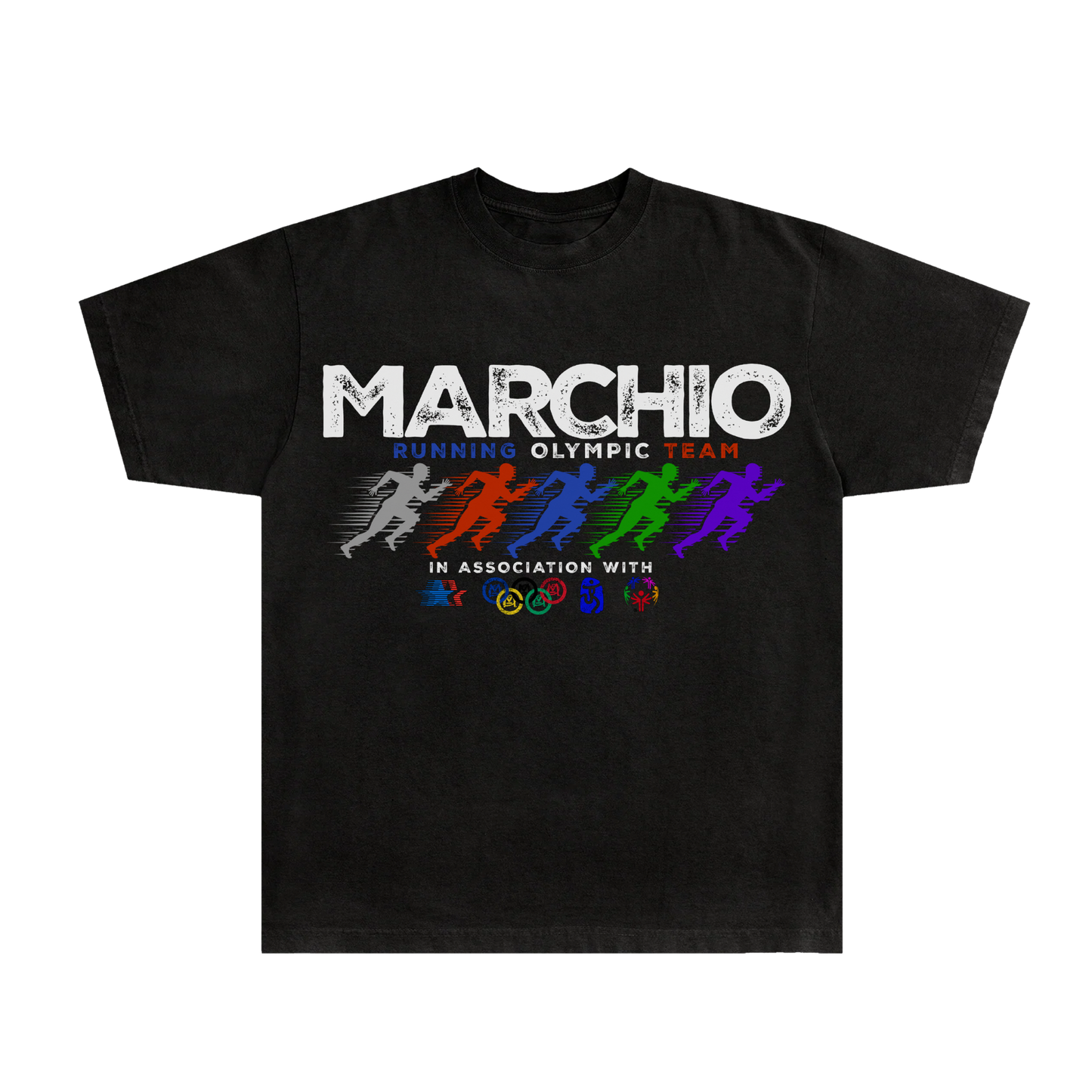 Olympic Running Team. Tee [Black]